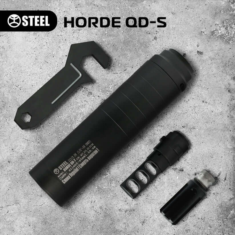 Саундмодератор Steel HORDE QD-S.223 1/2x28 швидкоз'ємний Фото 3